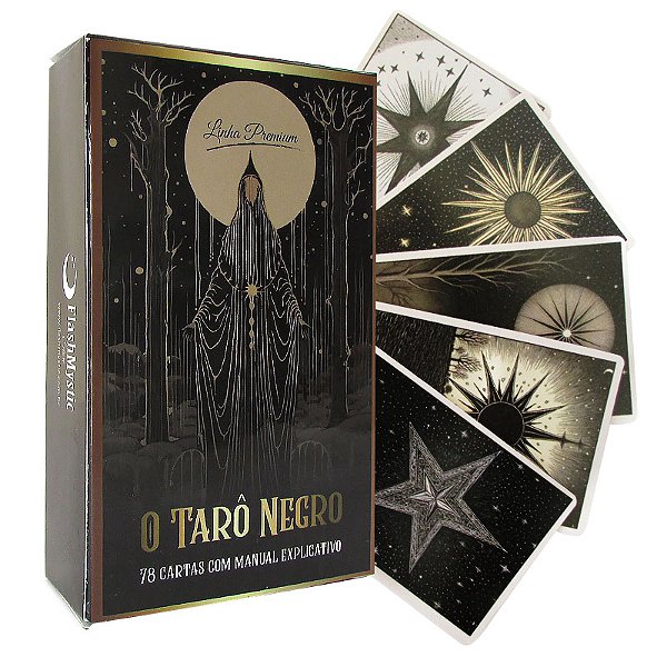 O Tarô Negro - 78 cartas exclusivas com manual explicativo