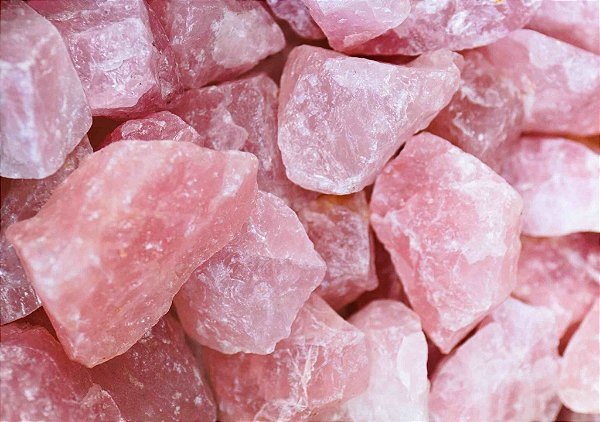 Quartzo rosa natural bruto - cristal do amor - 23 a 40g