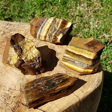 Olho de tigre natural bruto - proteção e conexão - 20 a 30g