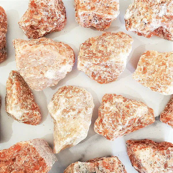 Calcita laranja natural bruta - alegria e motivação - 20 a 30g