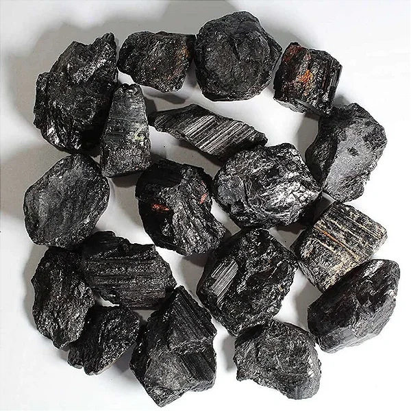 Turmalina negra natural bruta (pedra) - proteção - 25 a 40g