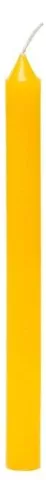 Vela palito perfumada de citronela na cor amarela - 20cm