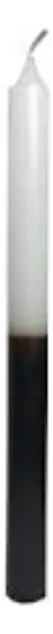 Vela palito perfumada de guiné na cor preta / branca - 20cm