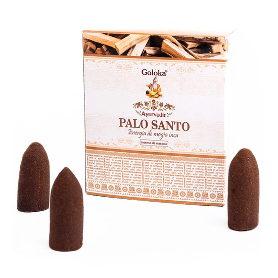 Incenso Goloka Cone Cascata - Palo Santo: Energia de Magia Inca