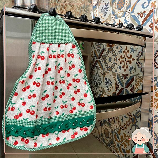 Kit com 03 Bate Mão em Atoalhado para Fogão / Geladeira