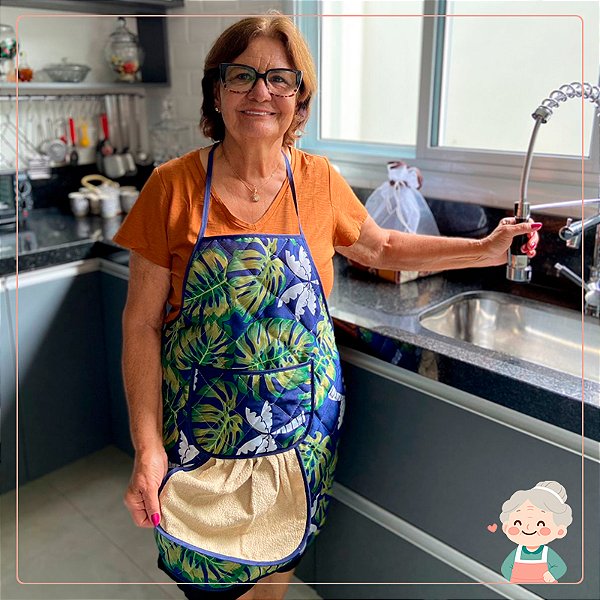 Avental com Bolso e Bate-Mão