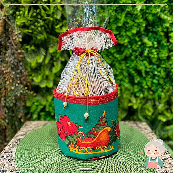 Porta Panettone com Tule