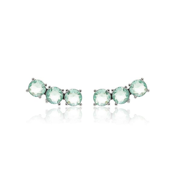 Brinco Calma Cristal Paraiba Earcuff