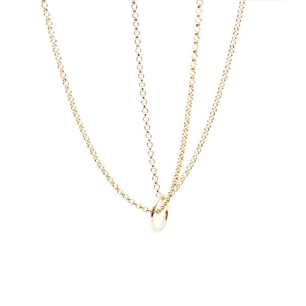 Colar de Corpo (Body Chain) Liso com Elo 90x90cm