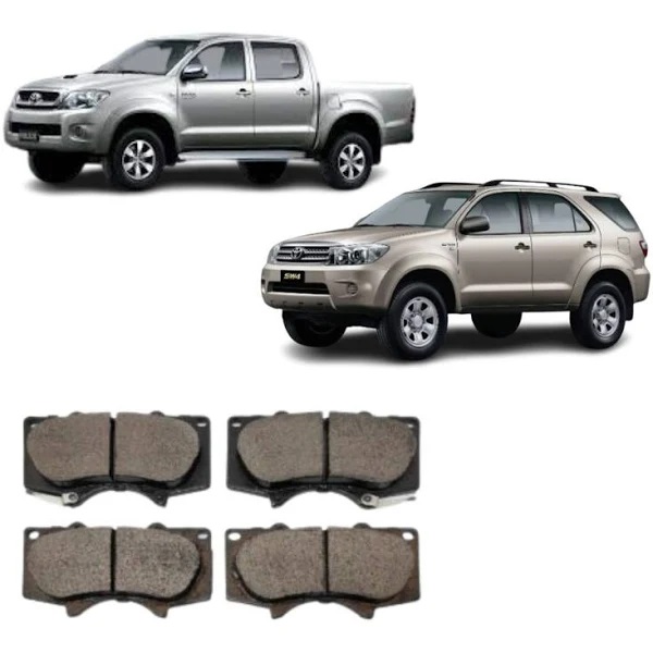 PASTILHA DE FREIO DIANTEIRO TOYOTA HILUX SW 05> PICK-UP 08>