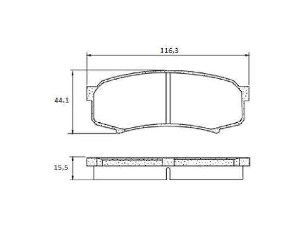 PASTILHA DE FREIO TRASEIRO TOYOTA HILUX 05> PAJERO FULL 09>