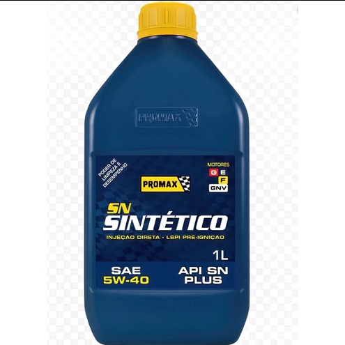 OLEO LUBRIFICANTE 5W40 SN PLUS PROMAX SINTETICO