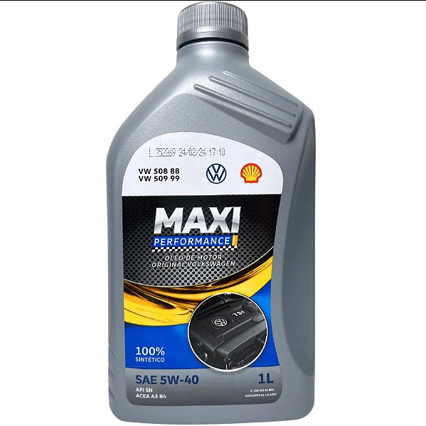 OLEO LUBRIFICANTE 5W40 MAX SHELL