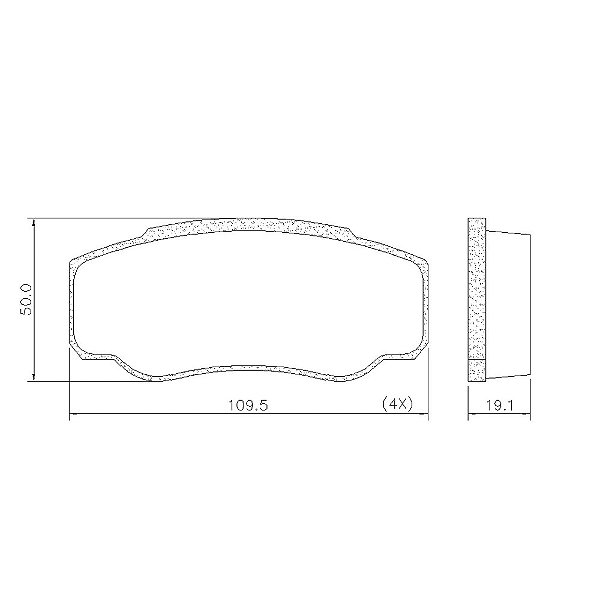 PASTILHA DE FREIO TRAS FIAT DUCATO CTN JUMPER 03>