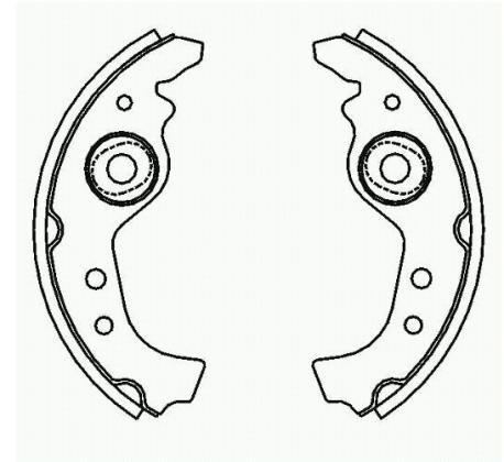 SAPATA DE FREIO TRAS FIAT UNO COMPLETA