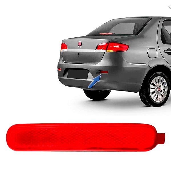 LANTERNA PARACHOQUE TRAS FIAT SIENA 01>  VERMELHO L.D