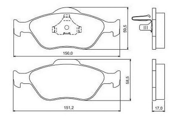 PASTILHA DE FREIO DIANT FORD ECOSPORT FIESTA 03/09