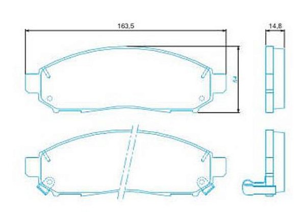 PASTILHA DE FREIO DIANT NISSAN FRONTIER