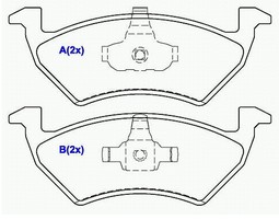 PASTILHA DE FREIO DIANT VW G6