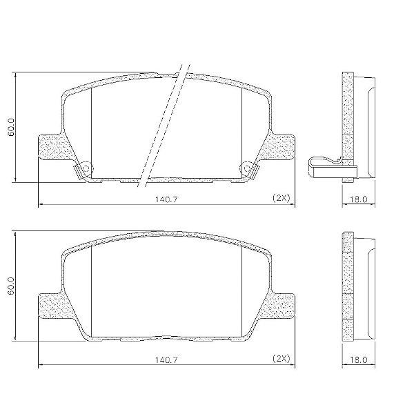 PASTILHA DE FREIO DIANT GM TRACKER 17> 1.4 TURBO