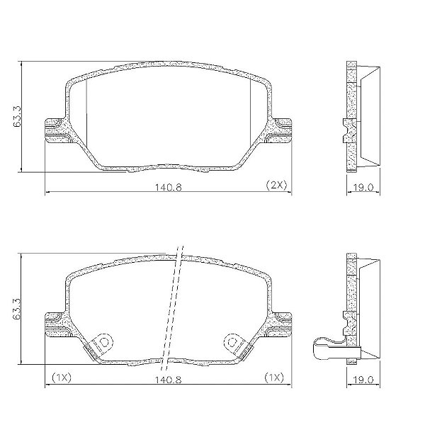 PASTILHA DE FREIO DIANT JEEP COMPASS 17> COMANDER 21> RENEGADE FIAT TORO