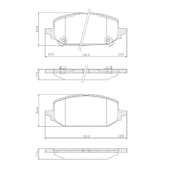 PASTILHA DE FREIO DIANT GM ONIX 1.0T 2020