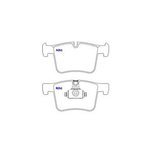 PASTILHA DE FREIO BMW SERIE 1 125I M SPORT 2.0L 16V DOHC L4 2013-2019