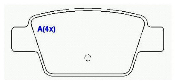 PASTILHA DE FREIO TRAS FIAT BRAVO LINEA