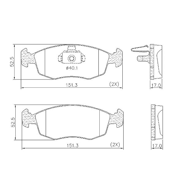 PASTILHA DE FREIO DIANT FIAT STRADA 98> IDEA