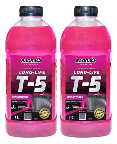 FLUIDO RADIADOR ADITIVO RADNAQ T5 ROSA LONG LIFE 1L