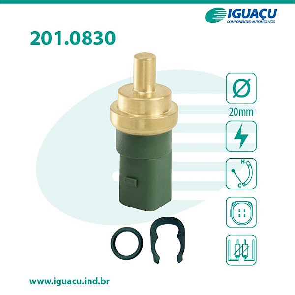 SENSOR DE TEMPERATURA VW GOL 05/15 VERDE 4 VIAS
