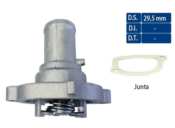 VALVULA TERMOSTATICA C FLANGE ALUMINIO