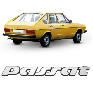 *** EMBLEMA (PASSAT) VW PASSAT TODOS MODELO 91/96 CINZA COM FUNDO PRETO MARCON 416.