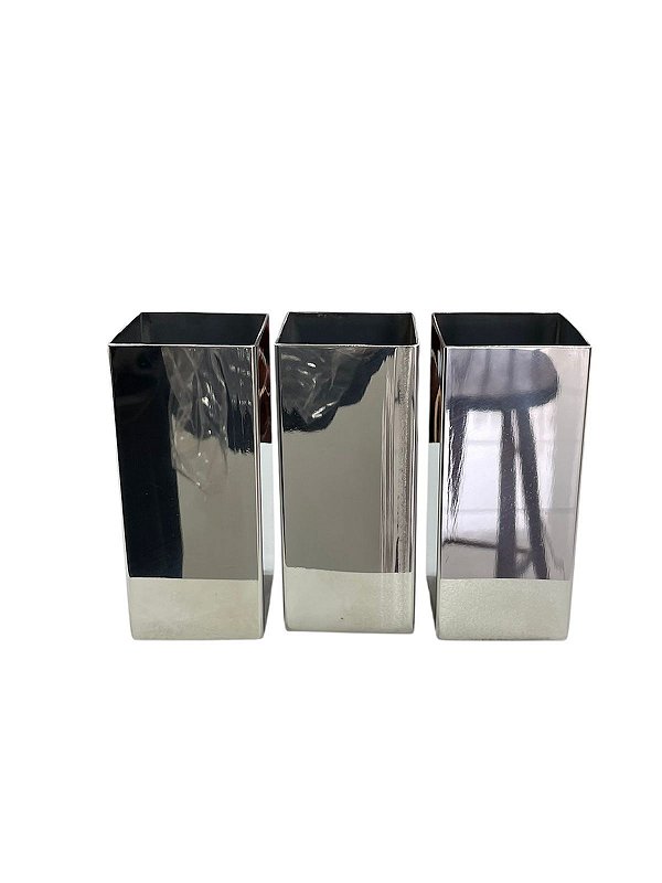 Copo inoxmaciço quadrado 11cm