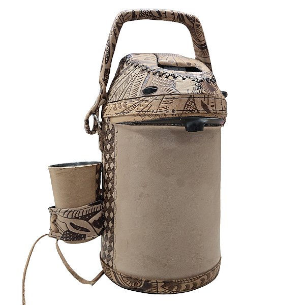 Garrafa de couro 2,5LT personalizada