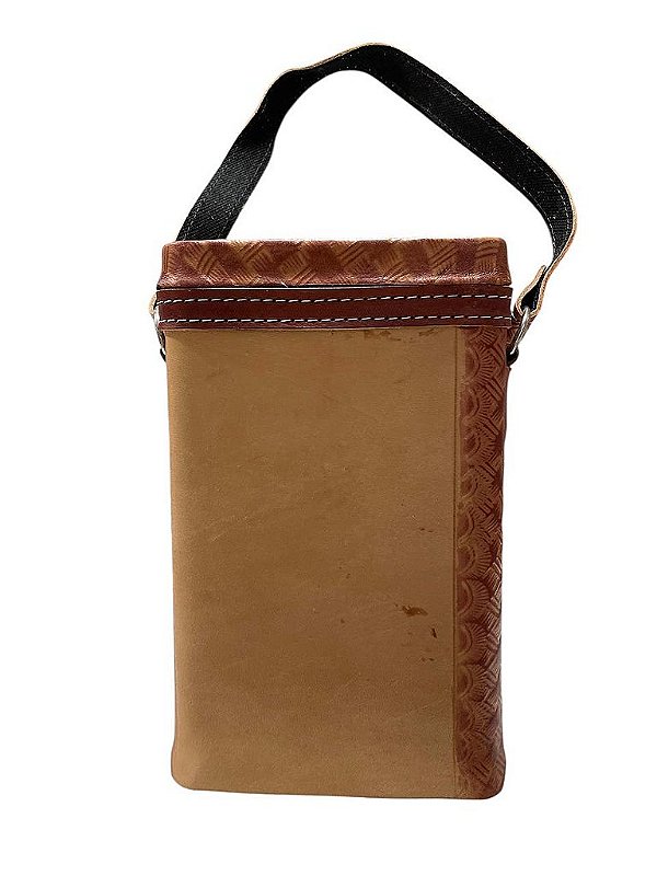 Porta erva de couro 500g