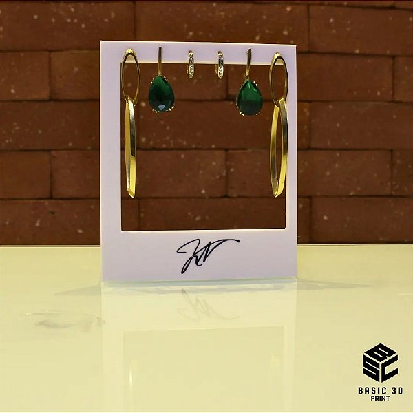 Expositor de brincos Personalizado Semi Joias Brincos 6 Furos Argolas