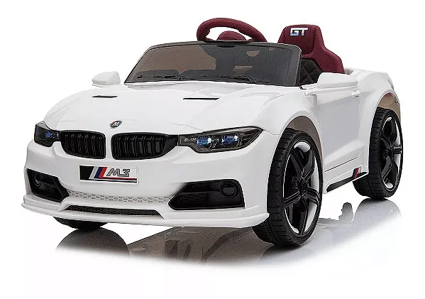Carrinho Eletrico Bang Toys BMV M3 12V(Branco)