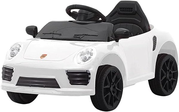 Carrinho Eletrico Bang Toys Mini Esportiva 12V(Branco)