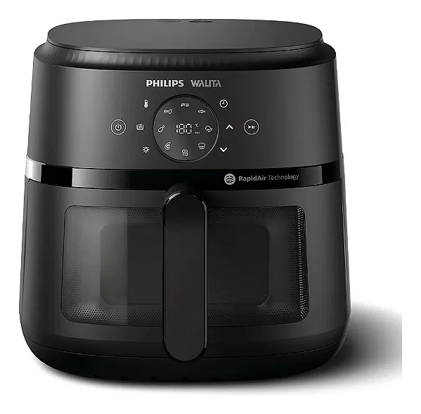 Fritadeira Air Fryer Philips Digital NA230/09 6.2L 220V Preto