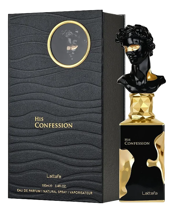 Perfume Arabe Masculino Lattafa His Confession 100ML(Preto)