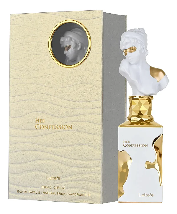 Perfume Arabe Feminino Lattafa His Confession 100ML(Branco)