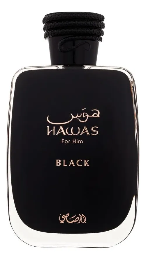 Perfume Arabe Masculino Rasasi Hawas Black 100ML(Preto)