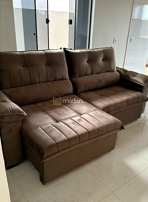 Sofá Havana 2,50m Marrom