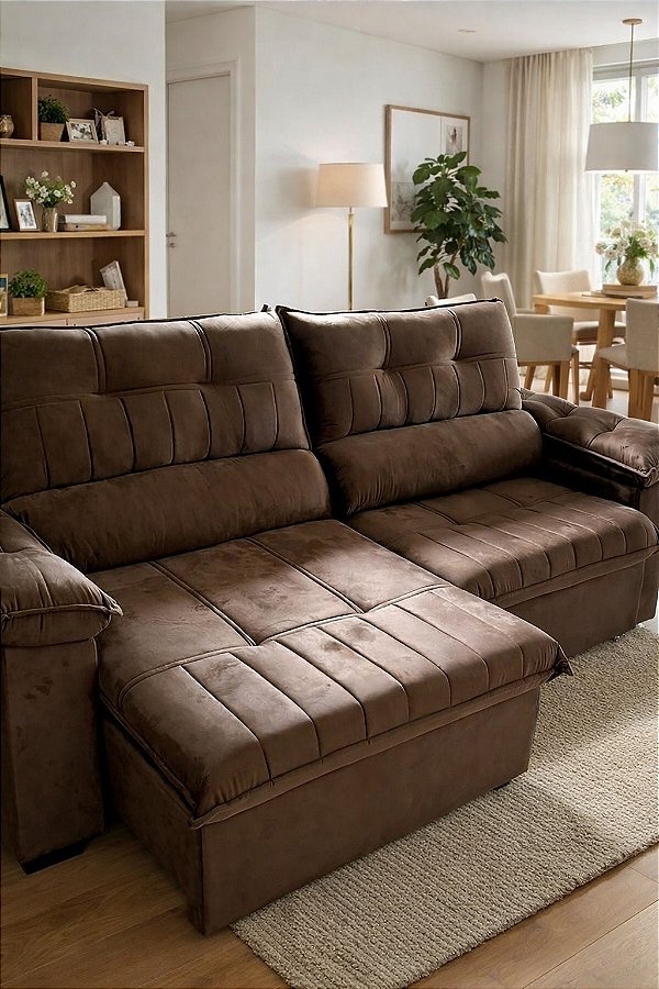 Sofá Havana 2,50m Marrom