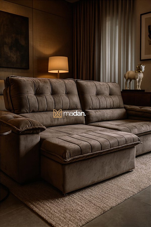 Sofá Havana 2,90m Marrom