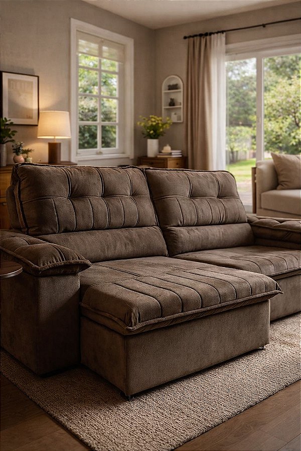 Sofá Havana 2,90m Marrom