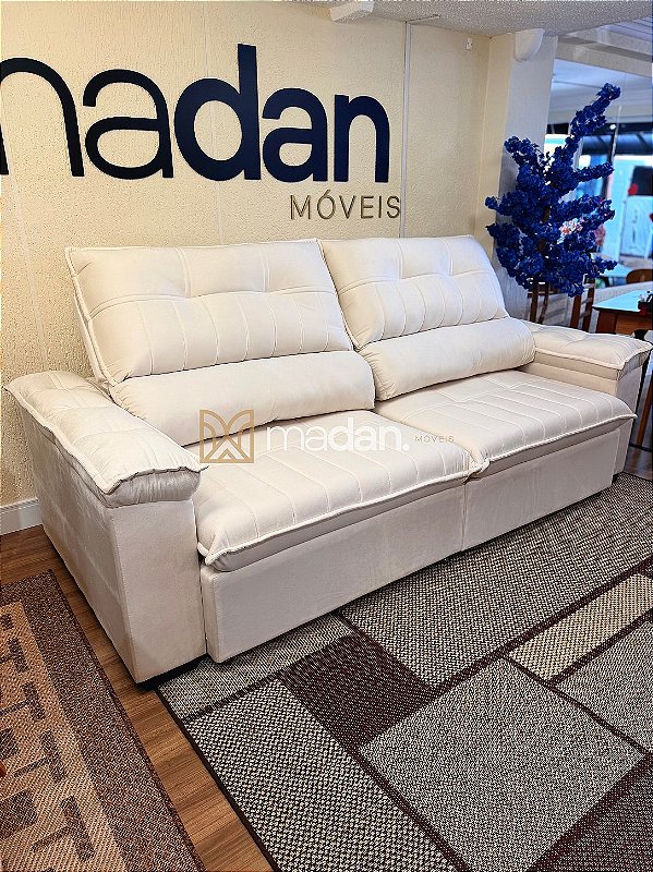Sofá Havana 2,90m Creme Palha