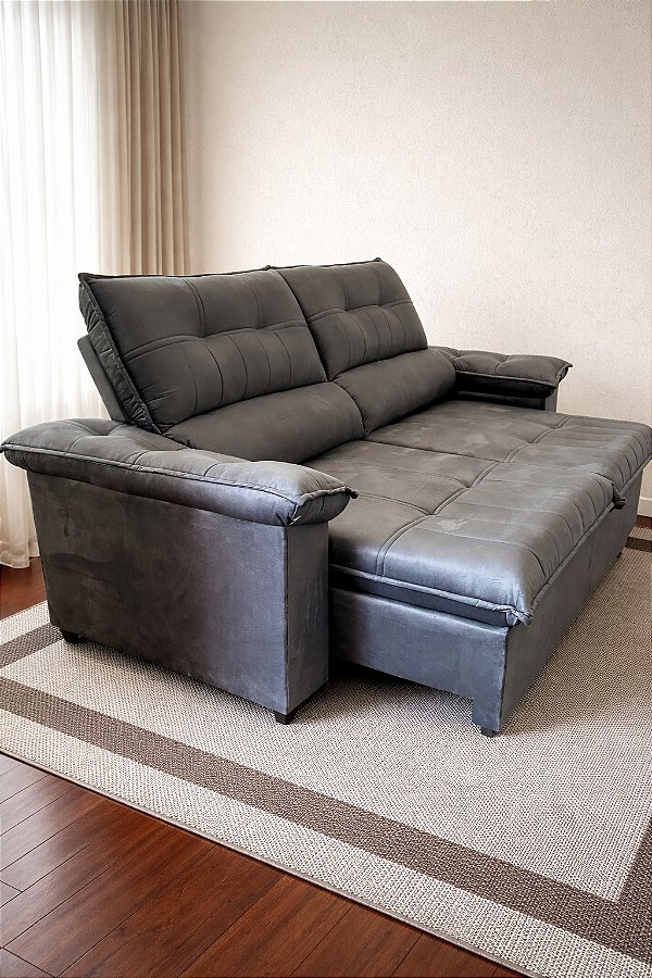 Sofá Havana 2,50m Cinza