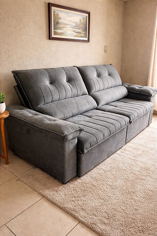 Sofá Havana 2,90m Cinza